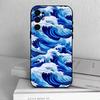 U-kiyo-e Ocean Waves art   Phone Case Black Silicone Soft For Samsung S25,S24,S21,S22,S23,S30,Ultra,S20,Plus,Fe,Lite