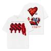 2026 New DRAKE Drake SSS4U American Vintage Reversible Print Loose Fashion Washed Pure Cotton Heavy Long Short Sleeve Tshirt