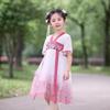 Little Tiger Patty Girls' Summer Embroidered Chiffon Hanfu Dress