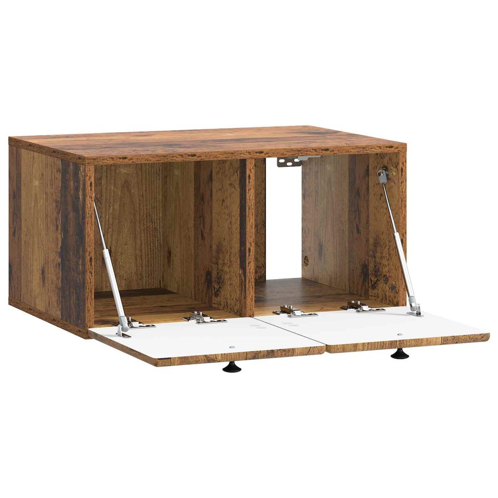 Wall Mounted TV Cabinet 59.5 x 41 x 30 cm Reclaimed Wood Look