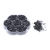 14400pcs Rhinestones Shiny Transparent Decorative Nail Art Accessories for Clothes ShoesS601 Black