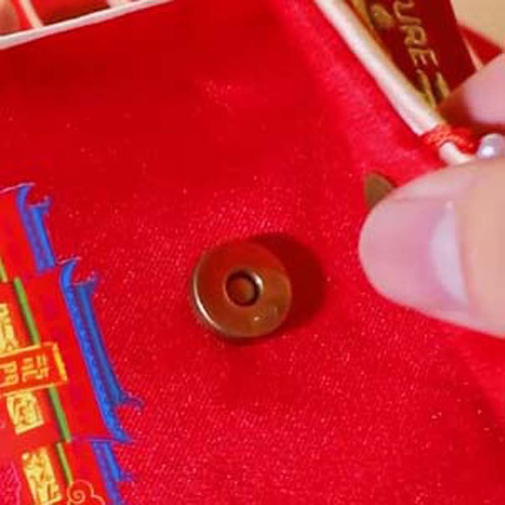 Polyester Children's Money Bag Embroidered Lucky Money Packet God of Wealth Red Pocket  Birthday
