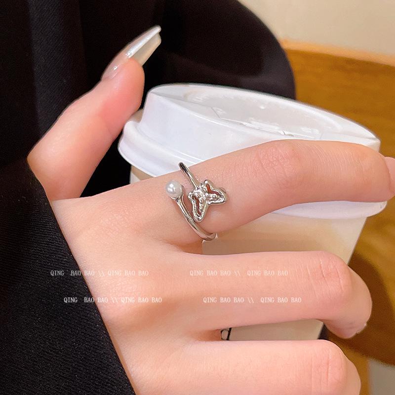 Korean-Style Niche Design Women's Adjustable Index Finger Ring: Chic, Versatile, and High-End for a Cold, Distinctive Look