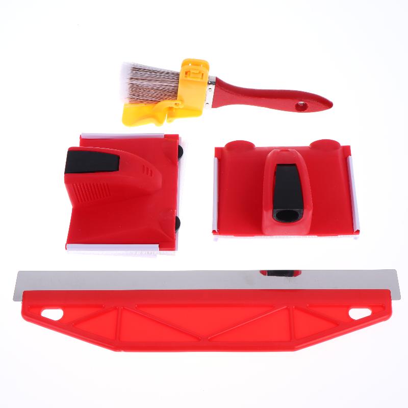 Paint Edger Tool Set For Walls Pad Painter For Walls Paint Edge Trimmer With Handle Multifunctional Ceiling Corner Painting Brus