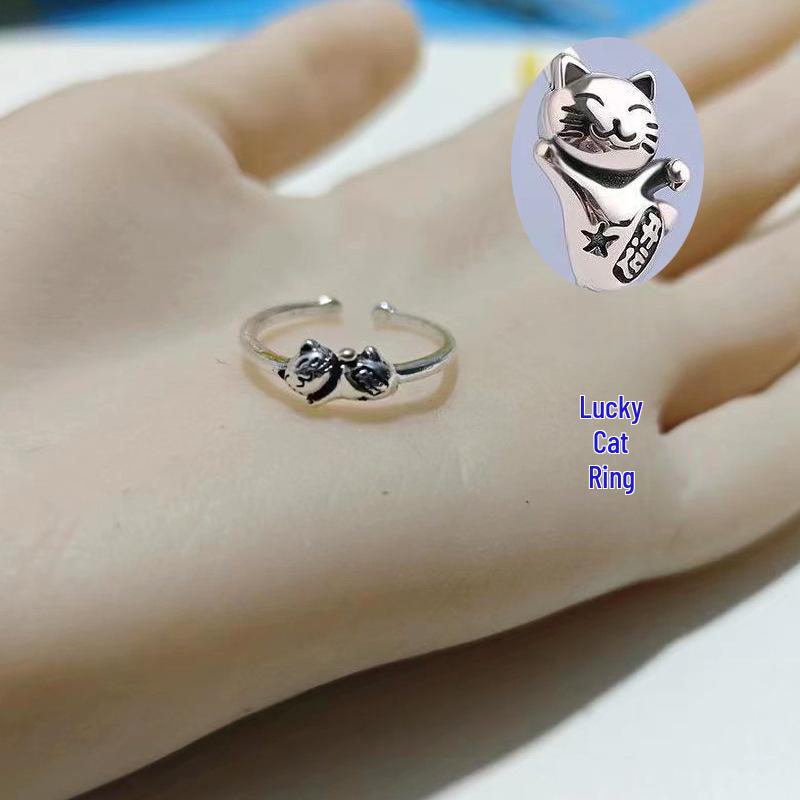 Inel Stea cu Cinci Colțuri pentru Femei - Lux Lejer, Design Coreean High-End, Bandă Argintie pentru Degetul Arătător, Perfect pentru Studente.