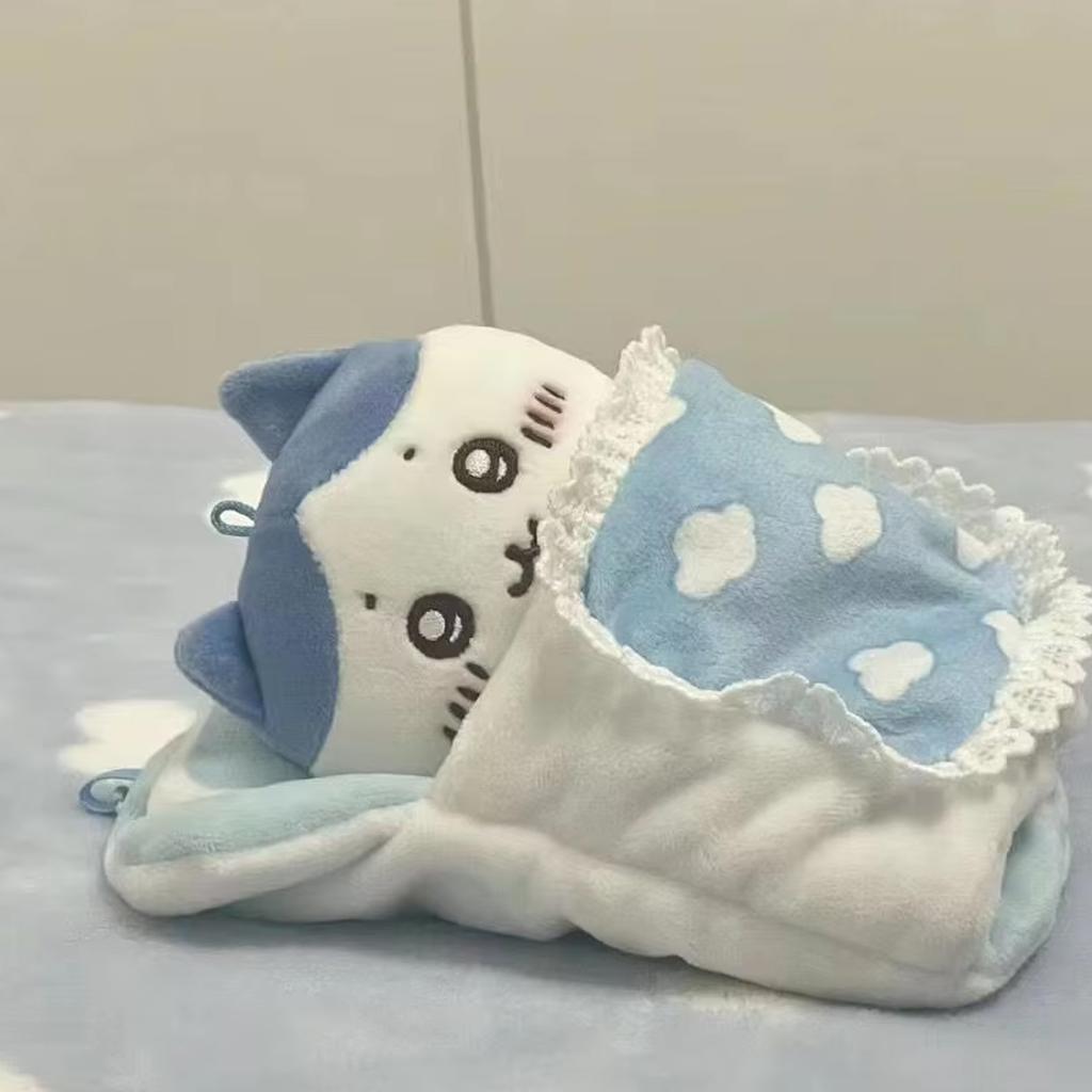 Süßer Schlafsack Chiikawa Baby-Schlafsack Baumwoll-Plüschtier Chiikawa Plüsch-Schlüsselanhänger Taschenanhänger Dekoratives Plüschtier Geschenk
