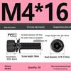 Class 12.9 Socket Head Cap Screw with Washer - M4/M5/M6/M8/M12 Cylindrical Head Three-Piece Combo