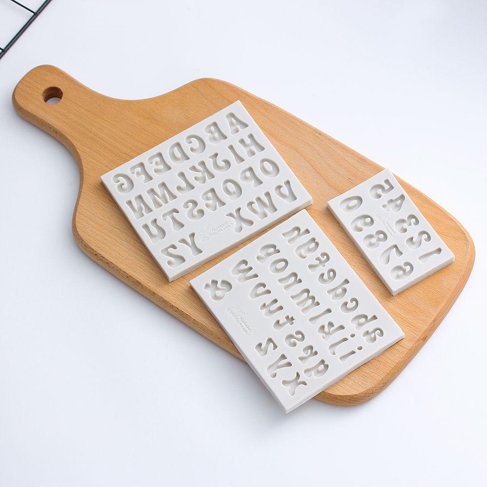 3D Silikon Buchstaben Alphabet Zahl Kuchenform Fondantform Zuckerhandwerk Kerze