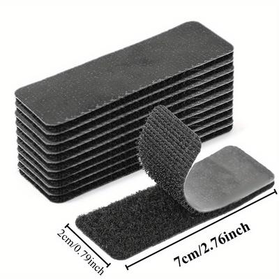 20 Stück Selbstklebende Klettbandstreifen, Kleberückenbandverschlüsse Hochbelastbarer Montagestreifen Geeignet für den Heim- oder Bürogebrauch