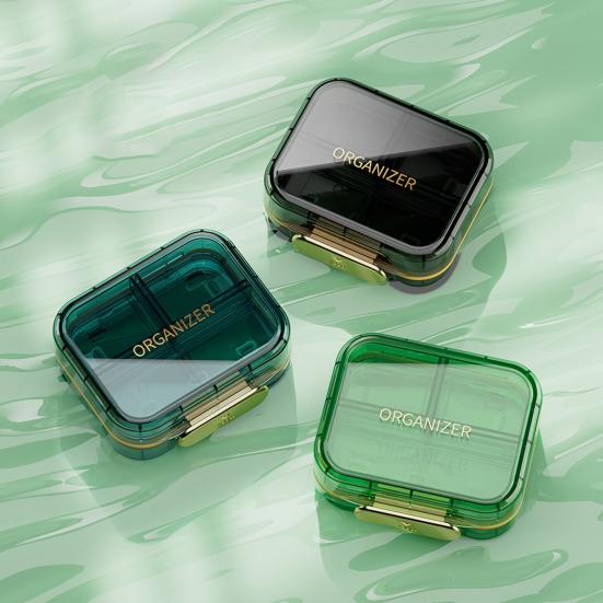 Box Secure Closure Moisture Dust Proof Portable Pill Eco-friendly Long Lifespan Mini Dispenser