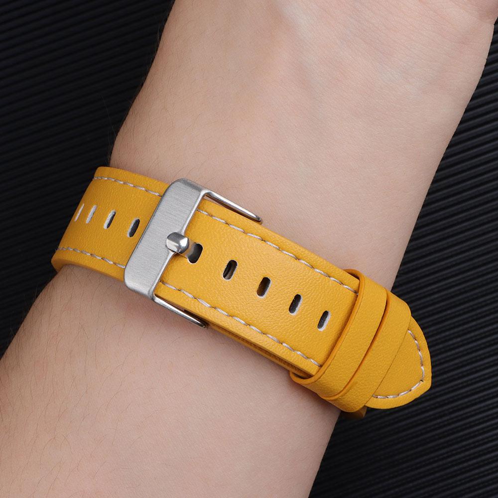 Genuine Cowhide Watch Strap 20mm 22mm Calfskin Watchband for Casio for Women Men Watch band Accessories Solid Buckle Black Brown