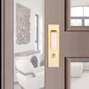 New Zinc Alloy Sliding Door Lock Interior Door Anti-theft Door Pull Lock Hidde Furniture Hidde Handle Lock Sliding Door