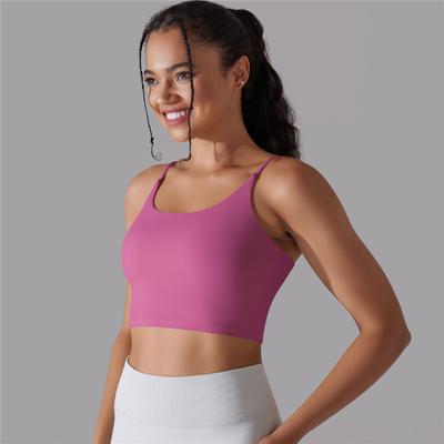 Soutien-gorge de sport pour femme à haute élasticité pour la course et le fitness, anti-choc, débardeur d'entraînement de yoga, soutien-gorge de sport pour la salle de sport