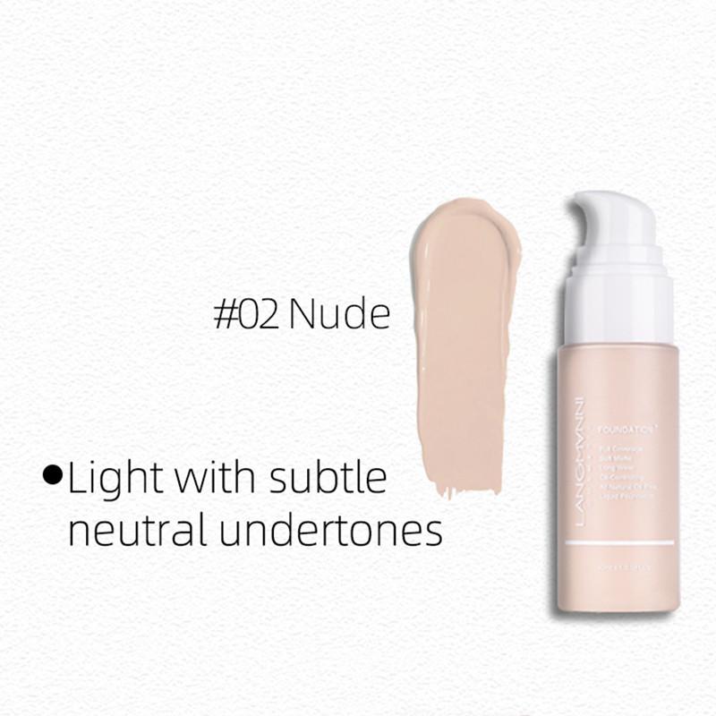 Langmanni New Product On The Shelves of Foundation Liquid Matte Oil -controlled Concealer Foundation Foundation