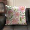 Lily Luxury Cushion Cover Natural Linen Organic Fabric Double-Sided Printing Sofa Home Decor Gift Pillow Case