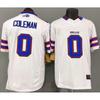 Buffalo Bills 0 Coleman Football Jersey 3rd Gen Regular White Embroidered Sports Uniform