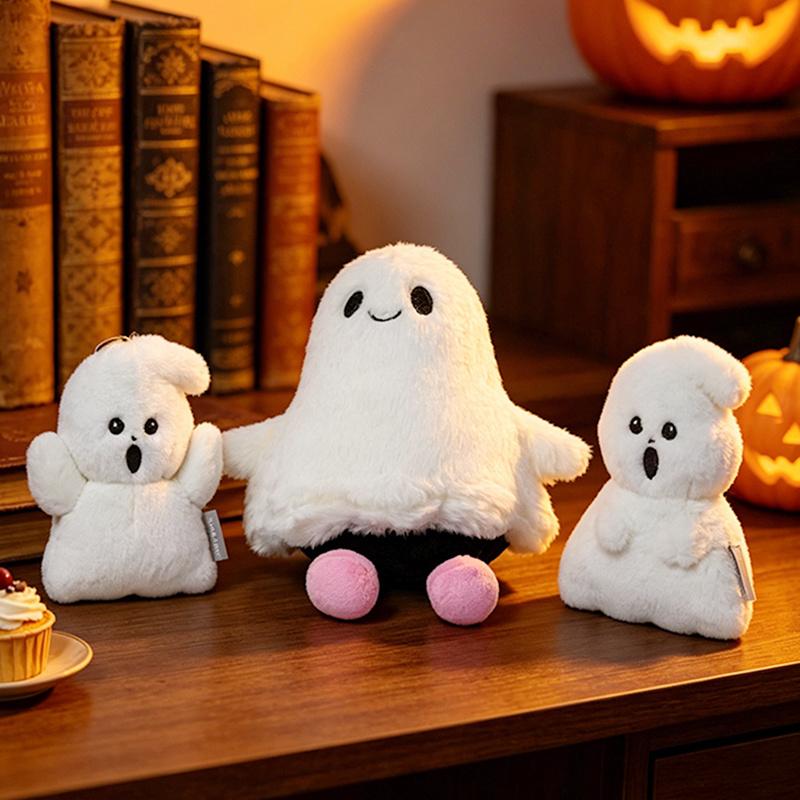 1530Cm Kawaii Halloween Ghost Bat Plush Doll Cute Plush Ghost Pendant Toy Funny Gift For Halloween Party Decor