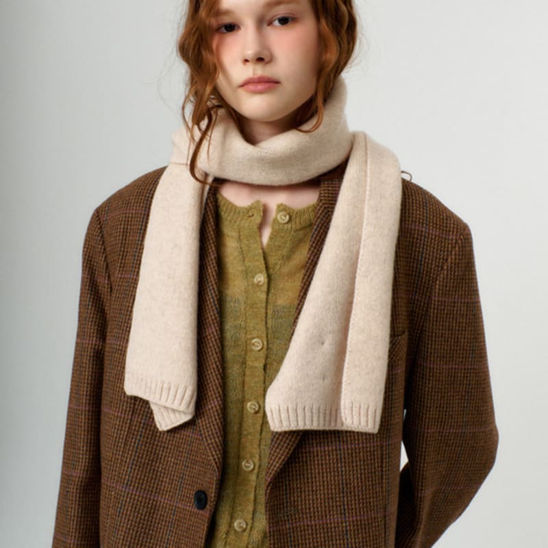 RAVEROUS Basic Schal Uni_Haferflocken