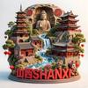 Souvenirs de voyage en Chine Aimants de réfrigérateur du Xinjiang Matériau métallique Wulumuqi Wuxi Shanghai Shenzhen Anji Sanya Qingdao Autocollants de réfrigérateur
