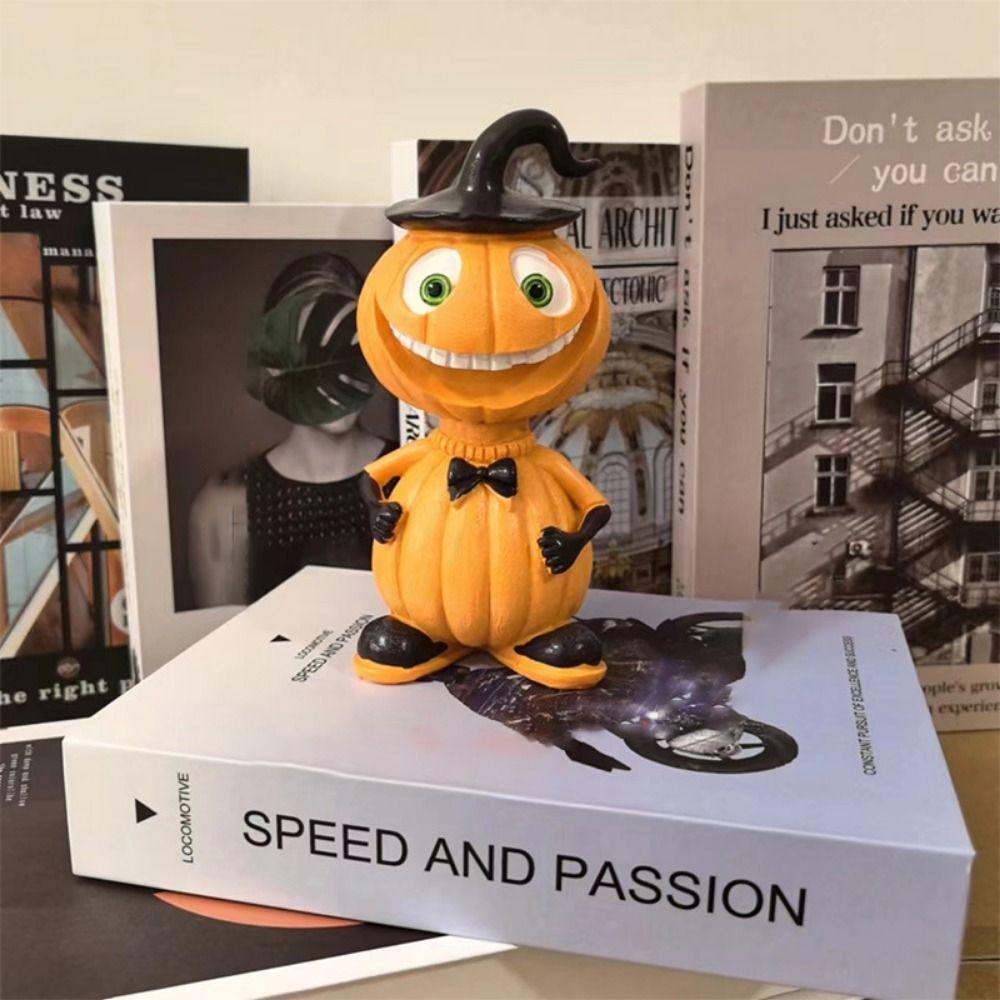 Resin Crafts Pumpkin Statue Cartoon Garden Halloween Pumpkin Halloween Pumpkin Ornaments  Desktop