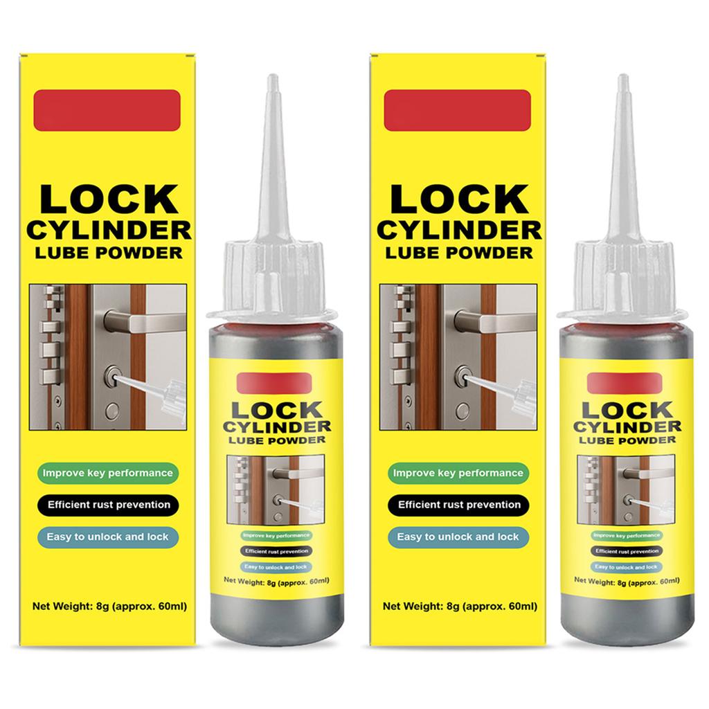 Schließzylinder Graphit Schmiermittel Pulver Trockenschmiermittel Pulver für Schließzylinder Langanhaltendes Schmiermittel Ohne Staub 60ml