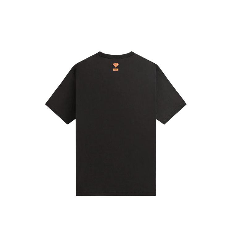 Kith X Superman Flight Vintage Tee Black Unisex Tops KHM033775-001