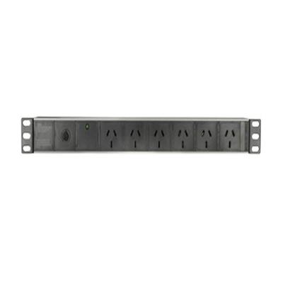 Powertech Surge and Overload Protected 6 Way Power Distribution Unit