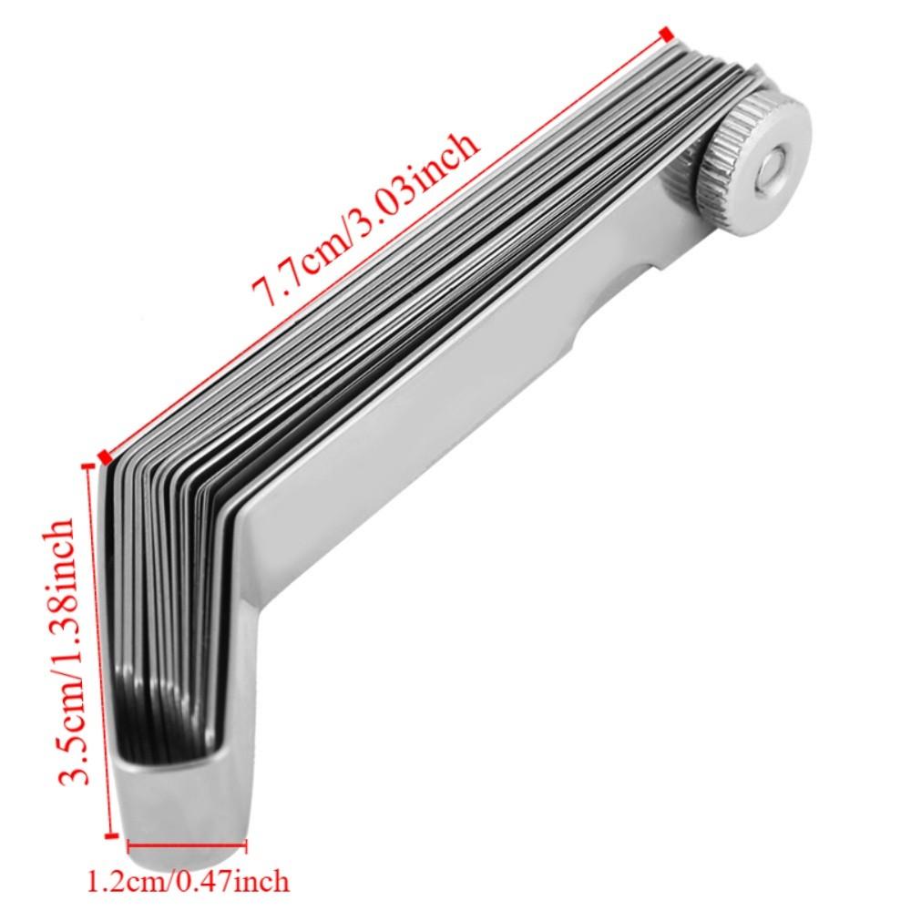 Metric Feeler Gauge Set 6 Blades Measuring Tool Precision Feeler Gauge  For Valve Adjustment