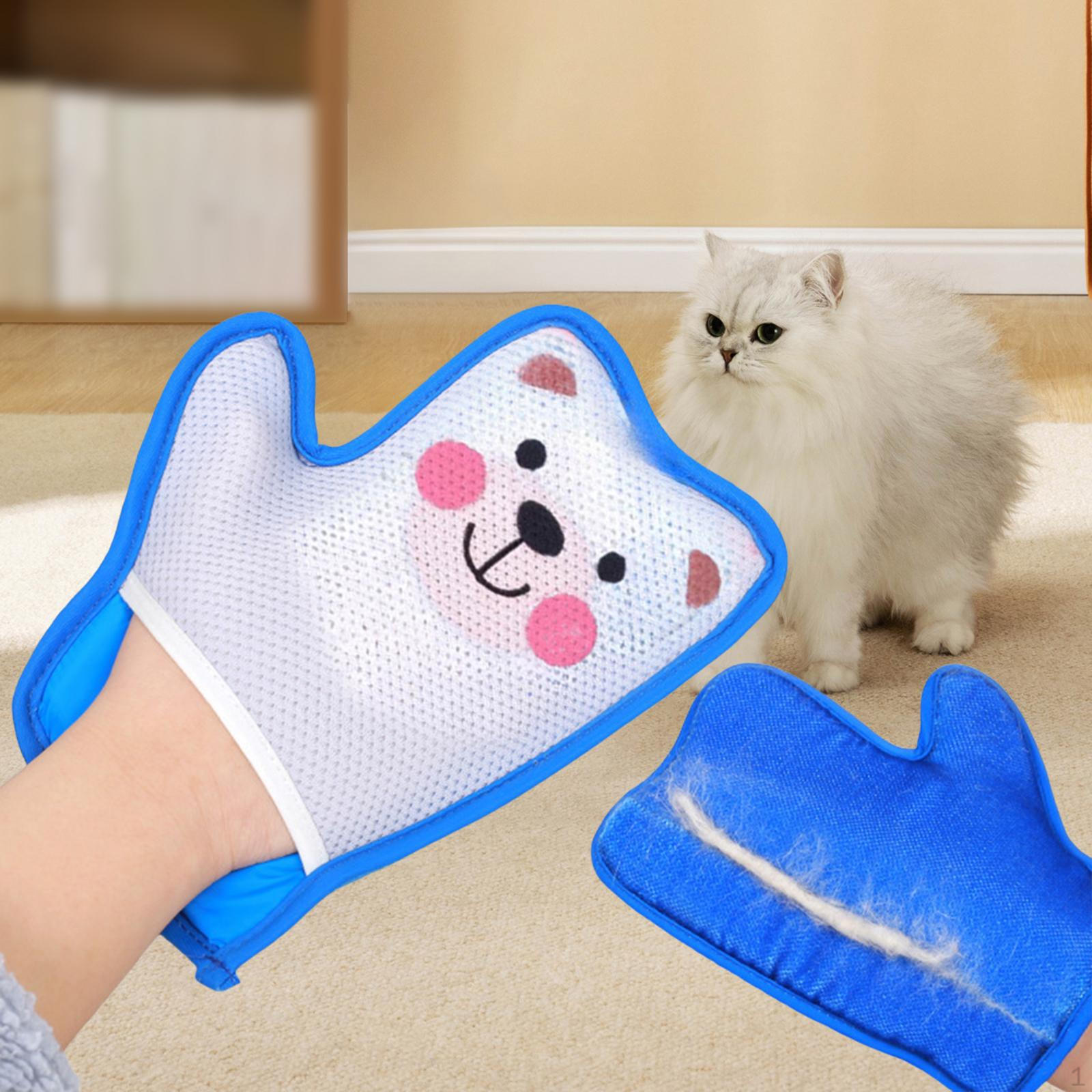 

Перчатка для удаления кошачьей шерсти Чистящая ткань Многофункциональная щетка для вычесывания Удалитель Bear Pattern