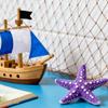 2pcs 200x100cm/80x40in Ocean Theme Party Fishing Net Decor, Cotton Natural Decorative Fishnet Nautical Wall Decoration Fish Netting Hangings for