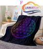 Sacred Planet Geometry Atomite Flower of Life Flannel Warm and Soft Plush Sofa Bed Blanket throw blanket   for picnic