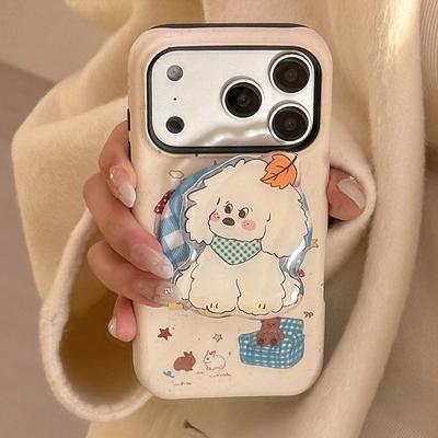 Autumn Puppy for Apple 17 Phone Case for IPhone15For11 Film Magnetic Holder 16promax Creative 13
