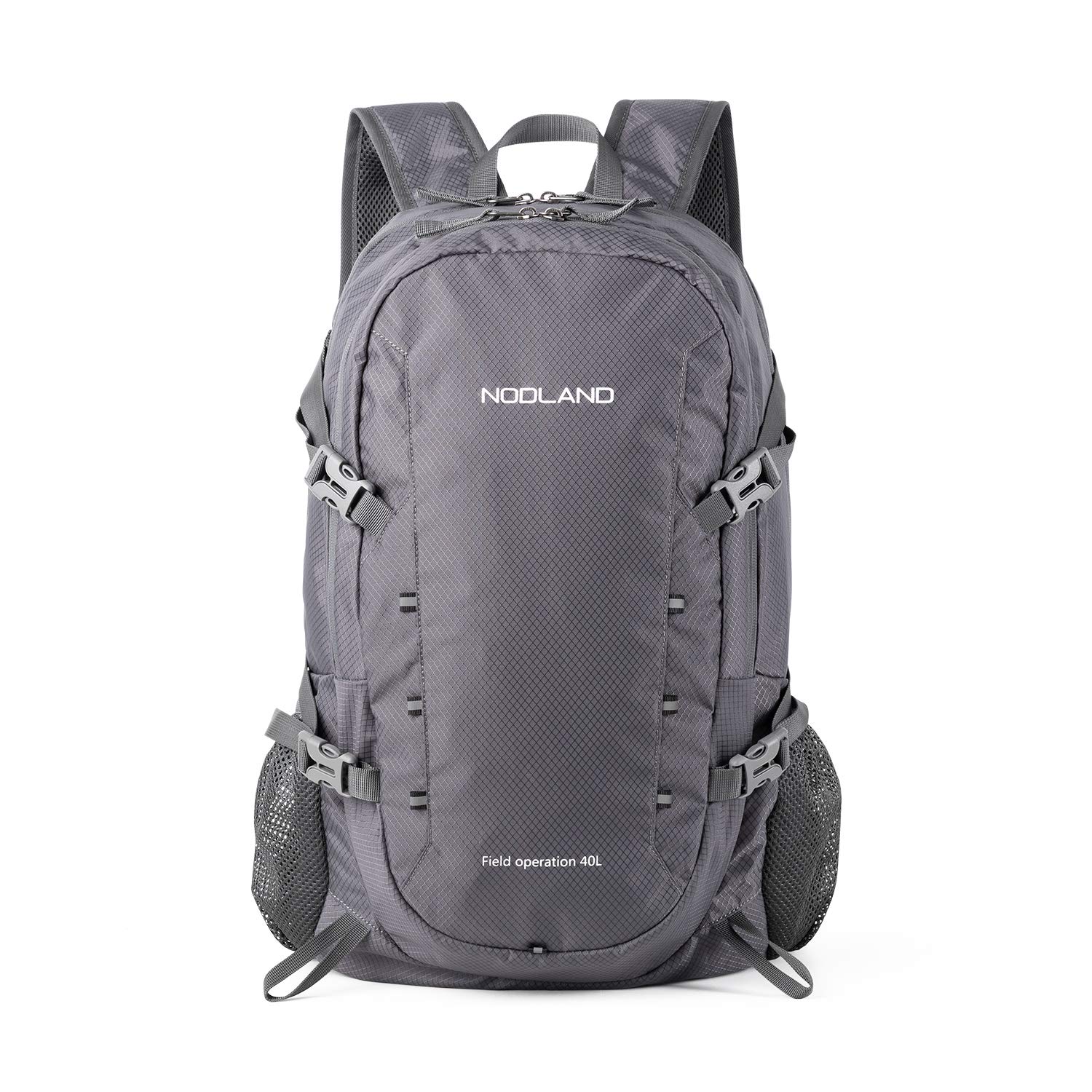 

NODLAND Outdoor Foldable Backpack, Sports, 40L, Gray