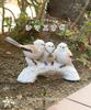 Long-tailed Tit (Shimaenaga) Bird Garden Ornament, Figurine, Decorative Item, Interior Decoration, Set of 3
