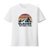 Glacier National Park T Shirt Vintage Washed Versatile Top For Everyday Wear Casual Designer Clothes Breathable Comfortable