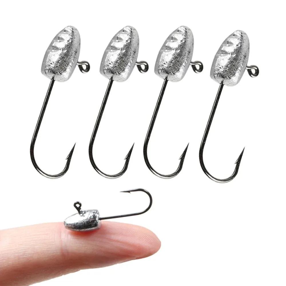 

3g 5g 7g 10g Крючки для джиггинга 10 шт./компл. рыболовные снасти из углеродистой стали с тонким крючком для ловли червей, крючок для рыболовных принадлежностей 3g