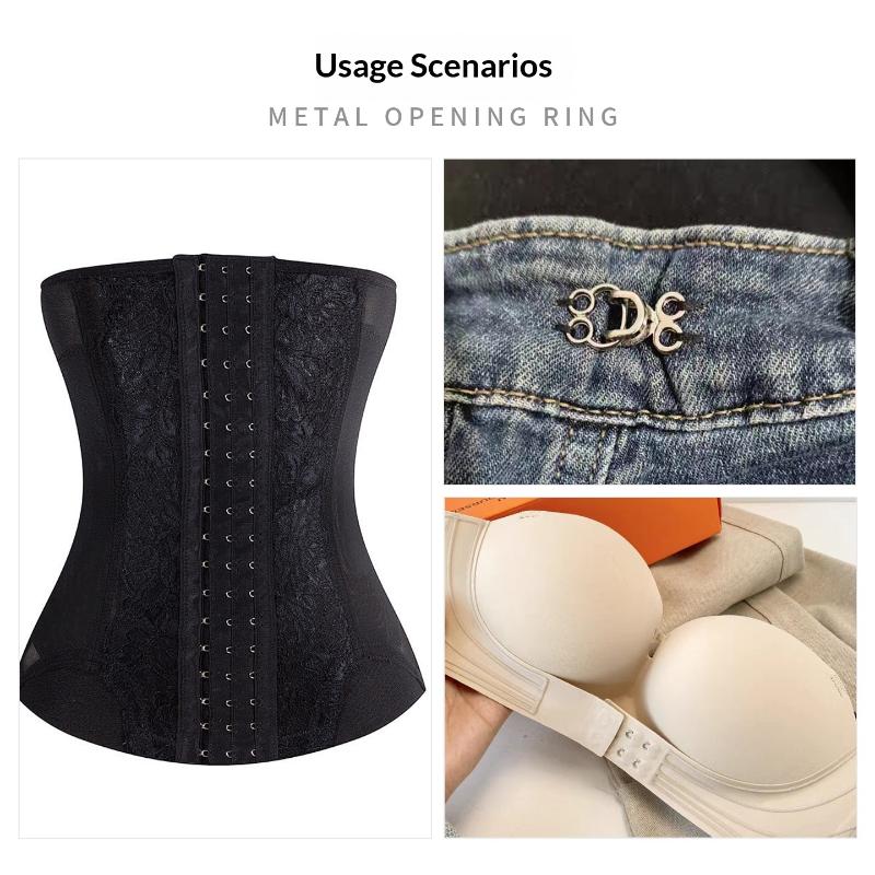 10 Pairs Metal Invisible Garment Hook Jeans Pants Skirts Adjust Clasp Decoration Buttons Diy Sewing Crafts Accessories