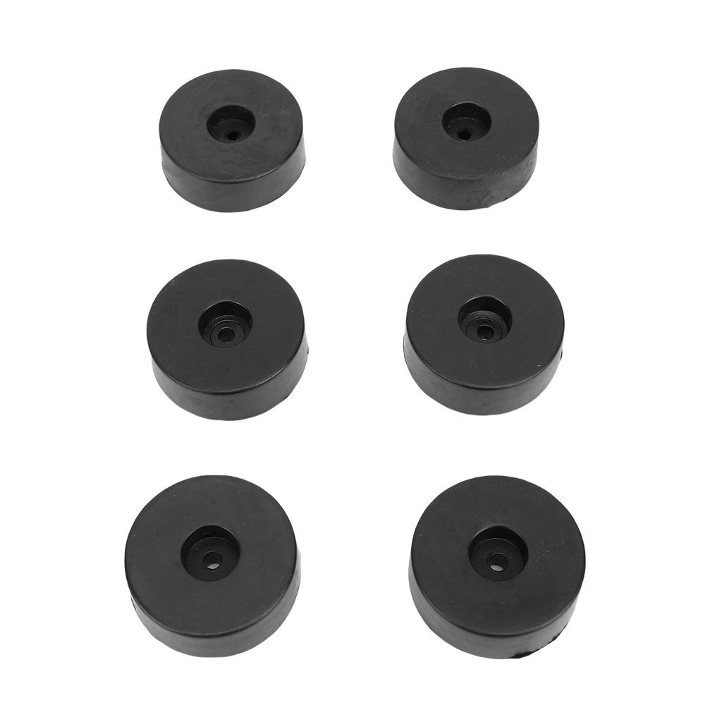 24PCS Speaker Isolation Feets Rubber Shock Proof Speaker Floor Protector Mat with Screws for Turntables Amplifiers
