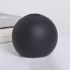 INS Nordic Ceramic Vase Black White Round Ball Flower Arranger Table Top Hydroponic Container Living Room Office Bookcase Decor