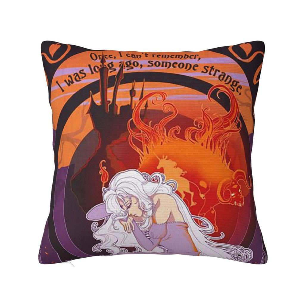 Lady Amalthea The Last Unicorn Animated Tv Movies  Square Pillowcase Cushion Cover Pillow Case Throw Pillow Cover for Home Car