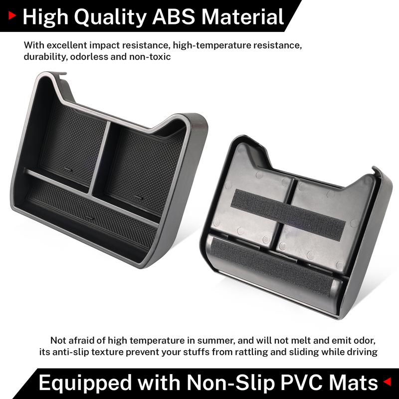 For VW ID4 Armrest Storage Box -2025 Center Console Organizer Tray with Adjustable Divider Fit Auto Interior Accessories