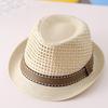 Summer sun hat men's seaside beach sunshade sunscreen jazz hat youth straw hat fishing hollow breathable top hat women