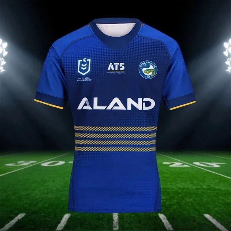2025The newly arrived Eels men's indigenous rugby jersey, summer breathable training football uniform T-shirt
