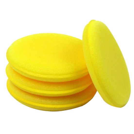 Tampone in spugna lucidante per applicazione di cura dei dettagli per ceretta rotonda per veicoli da 2 pezzi