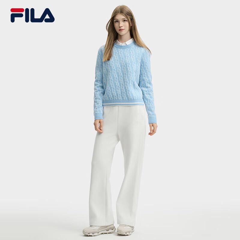 FILA Women's All-Over Print Long Sleeve Knit Sweater