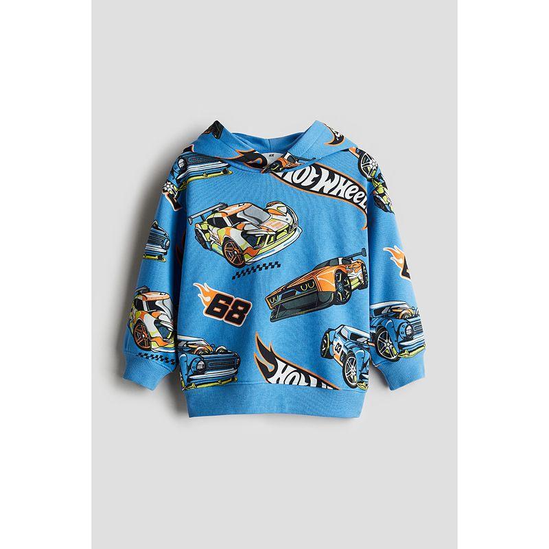 

Детская одежда HM для мальчиков, детская толстовка, зимняя, милая, с мультяшным принтом, Heattech, флисовая рубашка с капюшоном 1063809 Blue/Hot Wheels 130/64(6-8Y)