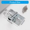 2Pieces Portable Spring Hinges for Indoor Door with Automatic Closing and 90 Degree Stop Easy Installion Deisigns
