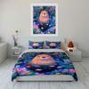 Cute Otter Floral Art Decor Bedding Set with 1 Duvet Cover 2 Pillowcases Single Double King Queen, Gift
