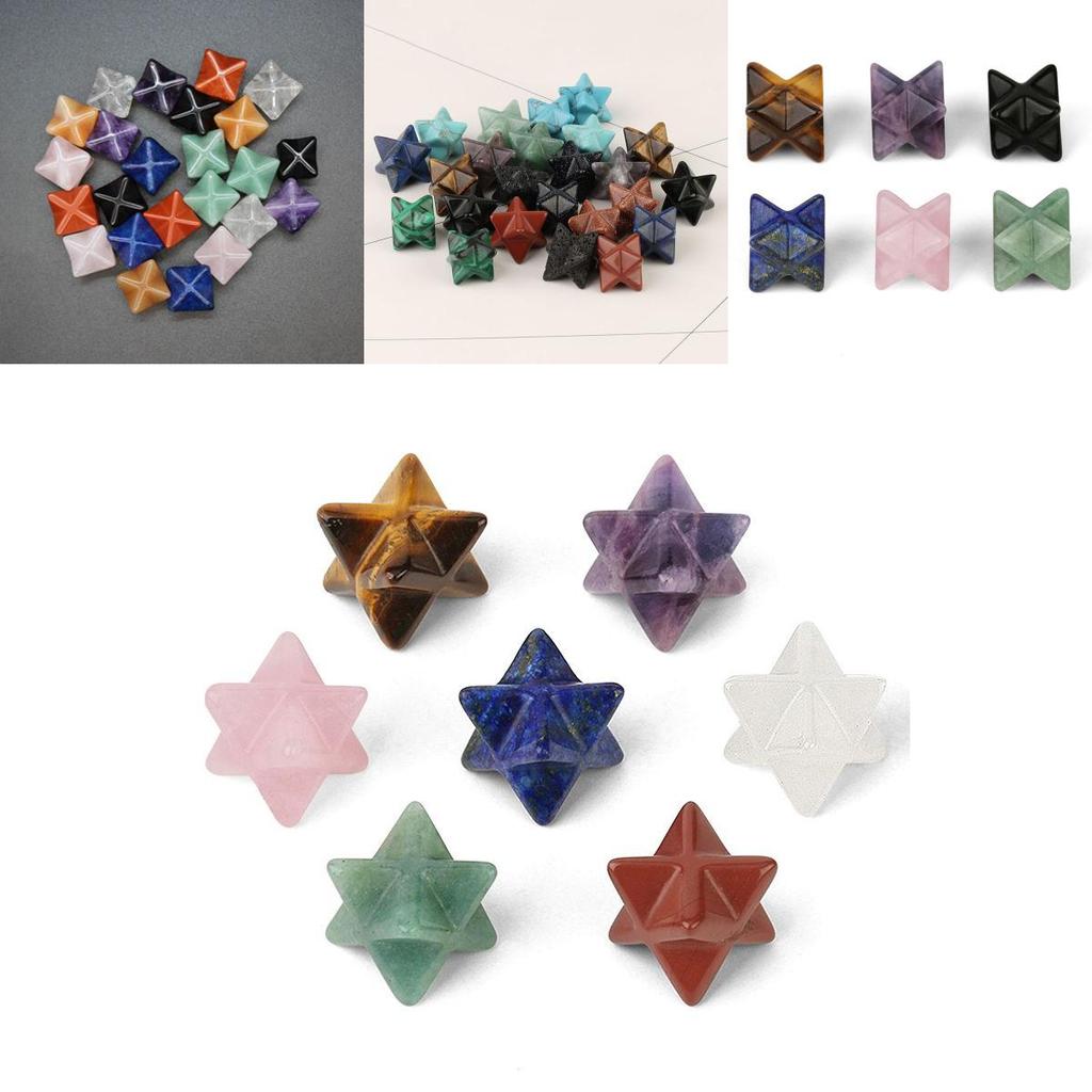 Exquisite Merkaba Star Crystal For Sacred Healing Energy And Elegant Home Decor