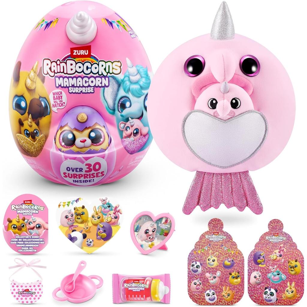 Rainbocorns Mamacorn Überraschungsspielzeug, Regenbogen-Einhorn-Blindbox, Sammelgeschenk für Kinder, Mädchenspielzeug, Mystery-Ei